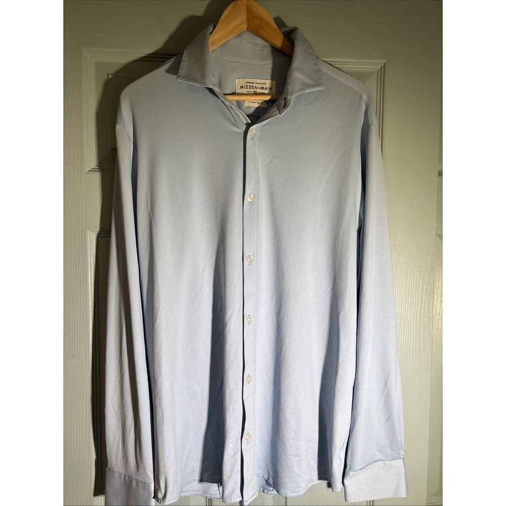 Mizzen+Main Spinnaker Whitman Trim Fit Long Sleeve Button Down - XL